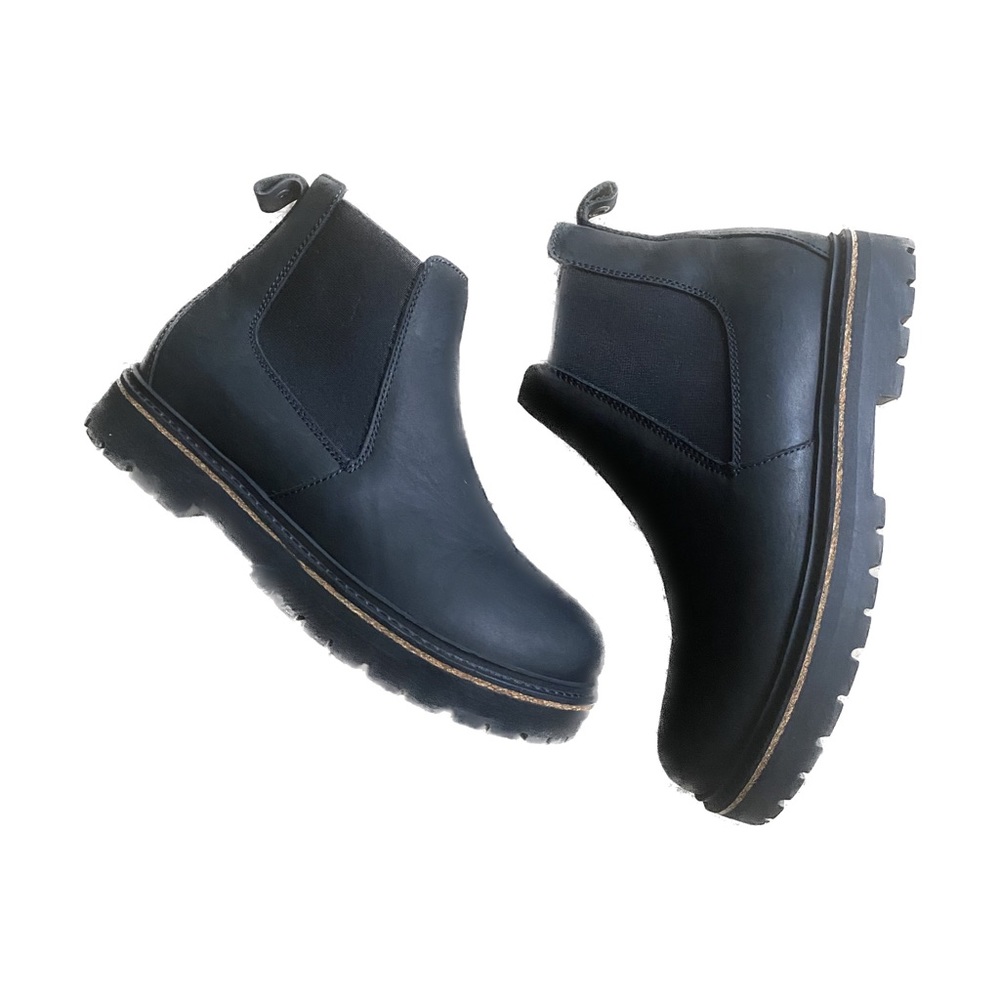 Birkenstock Stalon Black Nubuck Leather Ankle Boot Size 36